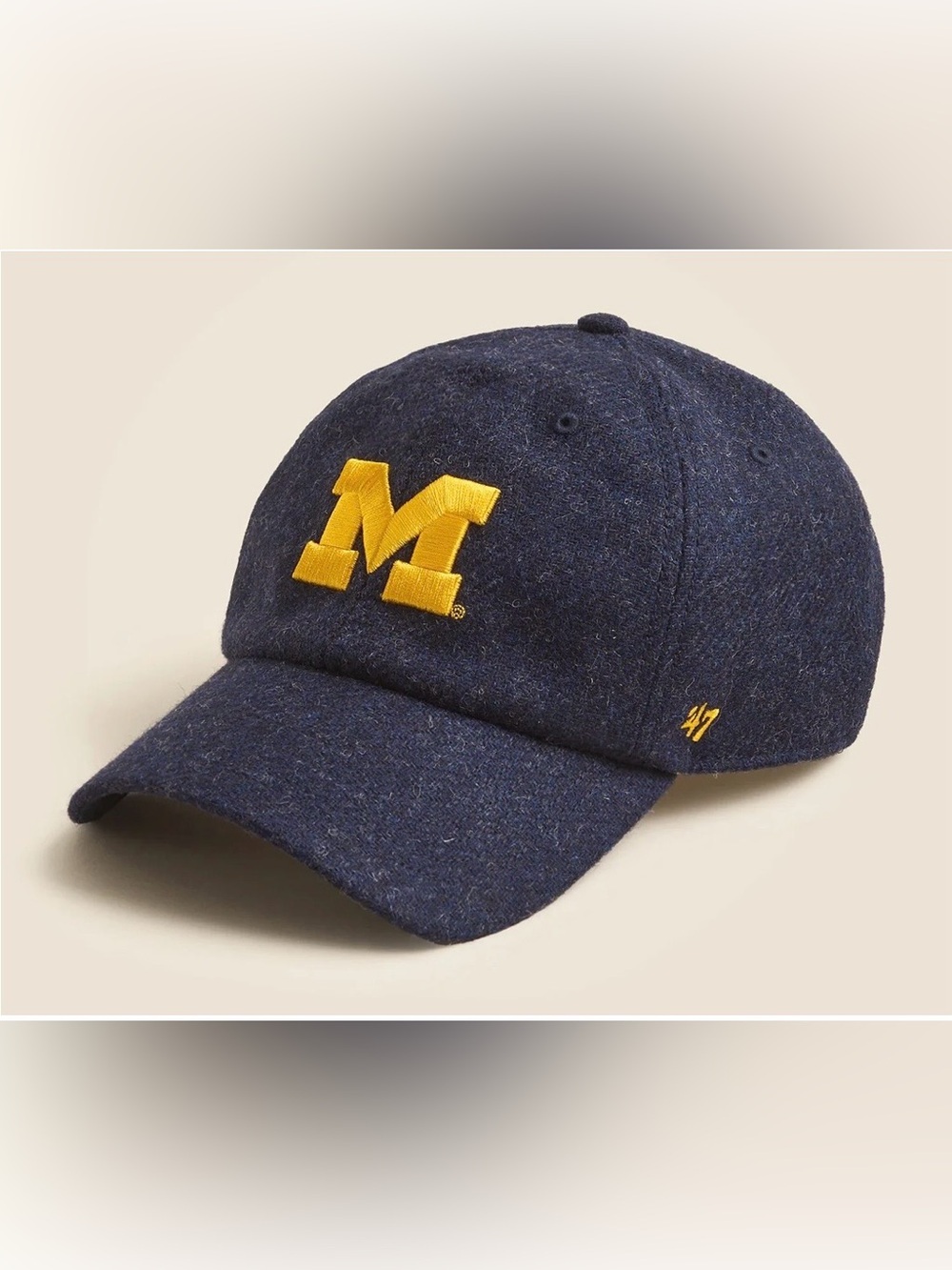 NEW ‘47 X J.Crew cleanup cap English wool Michigan CO852 limited edition collab